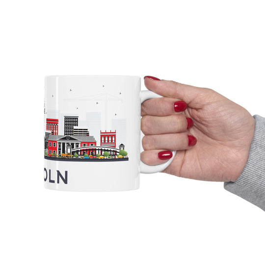 Lincoln Nebraska Coffee Mug - Ezra's Clothing - Mug