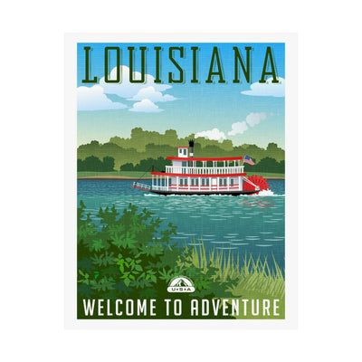 Louisiana Travel Poster - Ezra's Clothing
