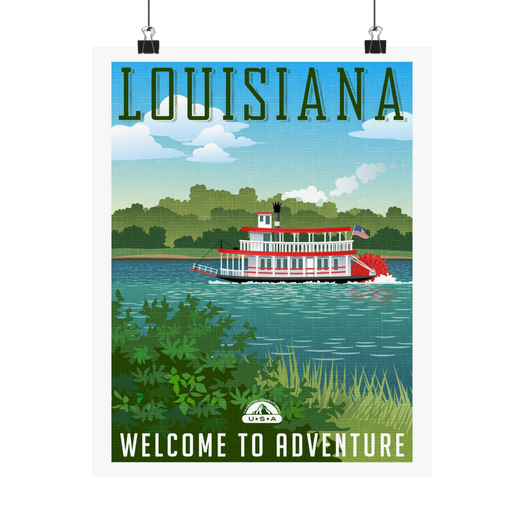 Louisiana Travel Poster - Ezra's Clothing - Poster