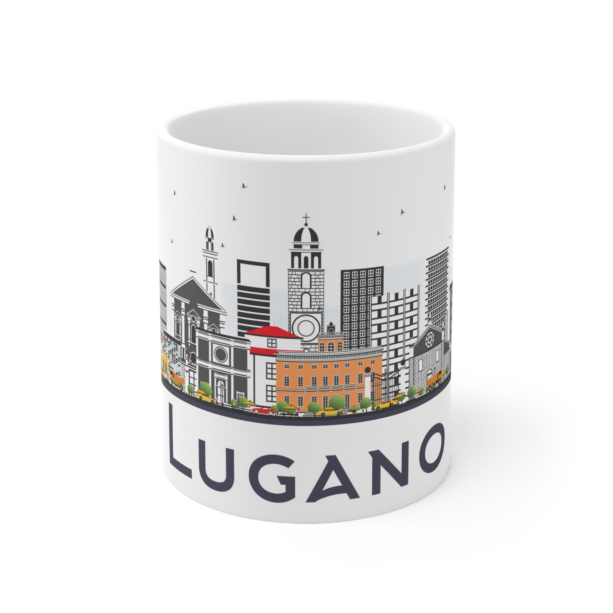 Lugano Switzerland Coffee Mug - Ezra's Clothing - Mug