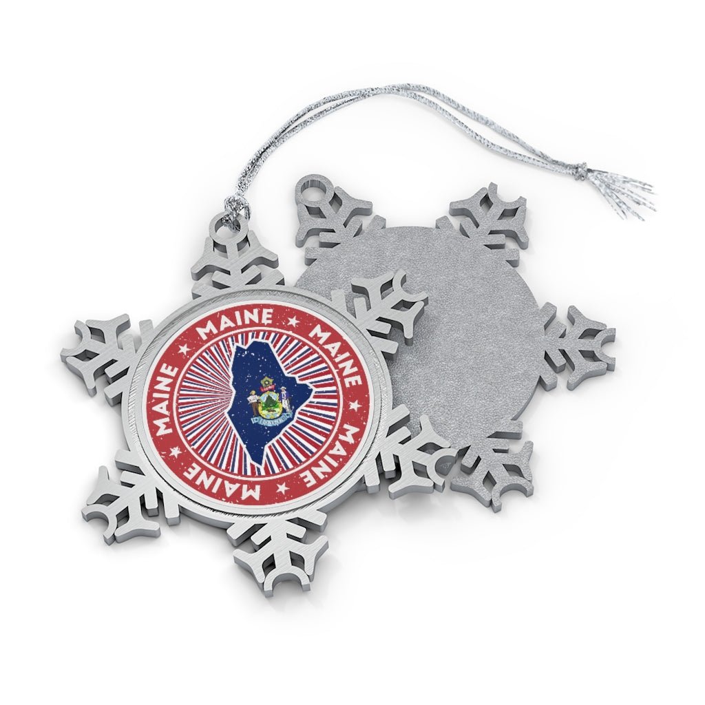 Maine Snowflake Ornament - Ezra's Clothing