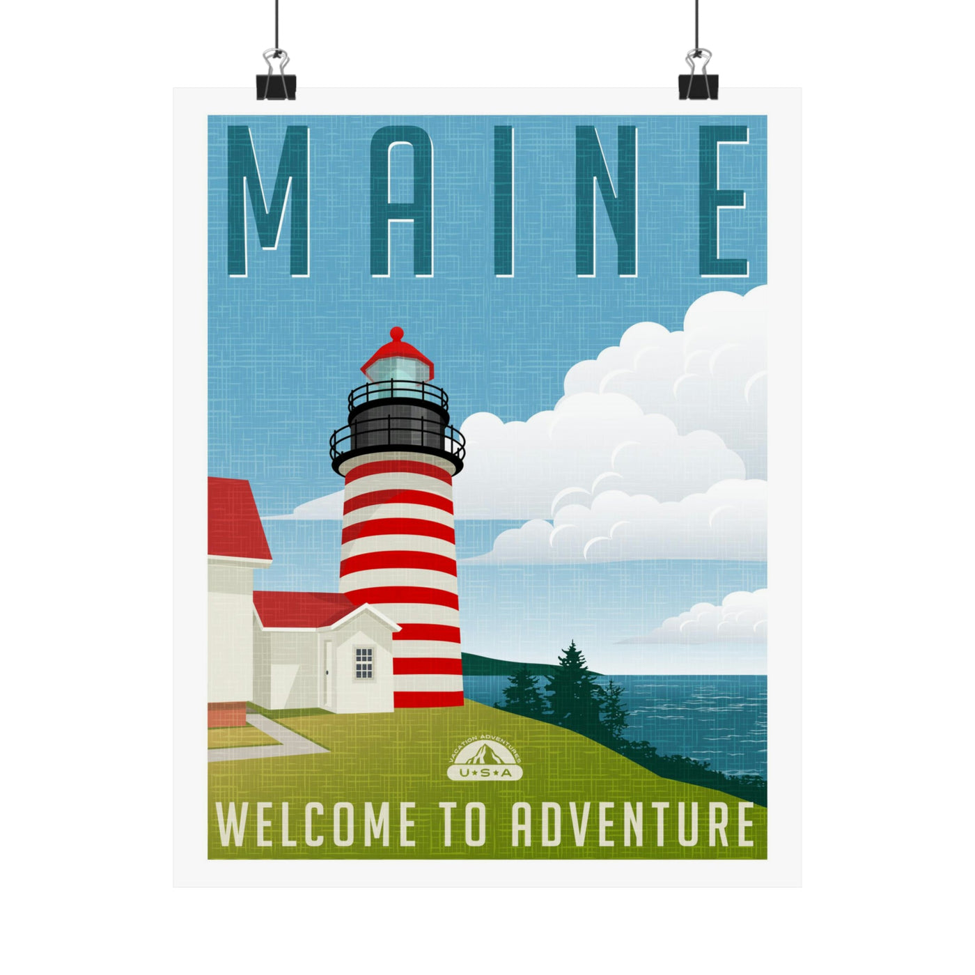 Maine Travel Poster - Ezra's Clothing