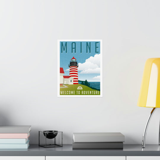Maine Travel Poster - Ezra's Clothing - Poster