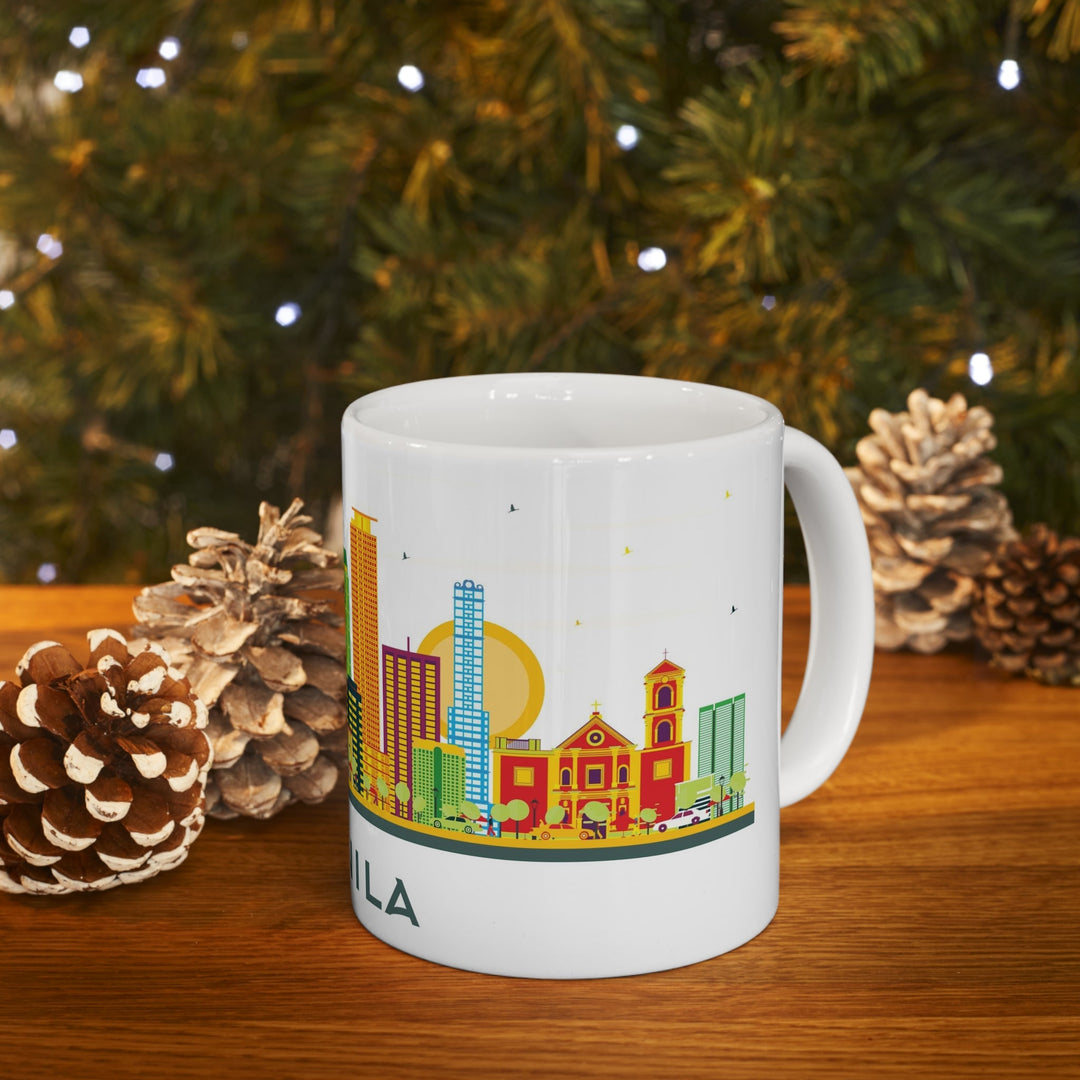 Manila Philippines Coffee Mug - Ezra's Clothing - Mug