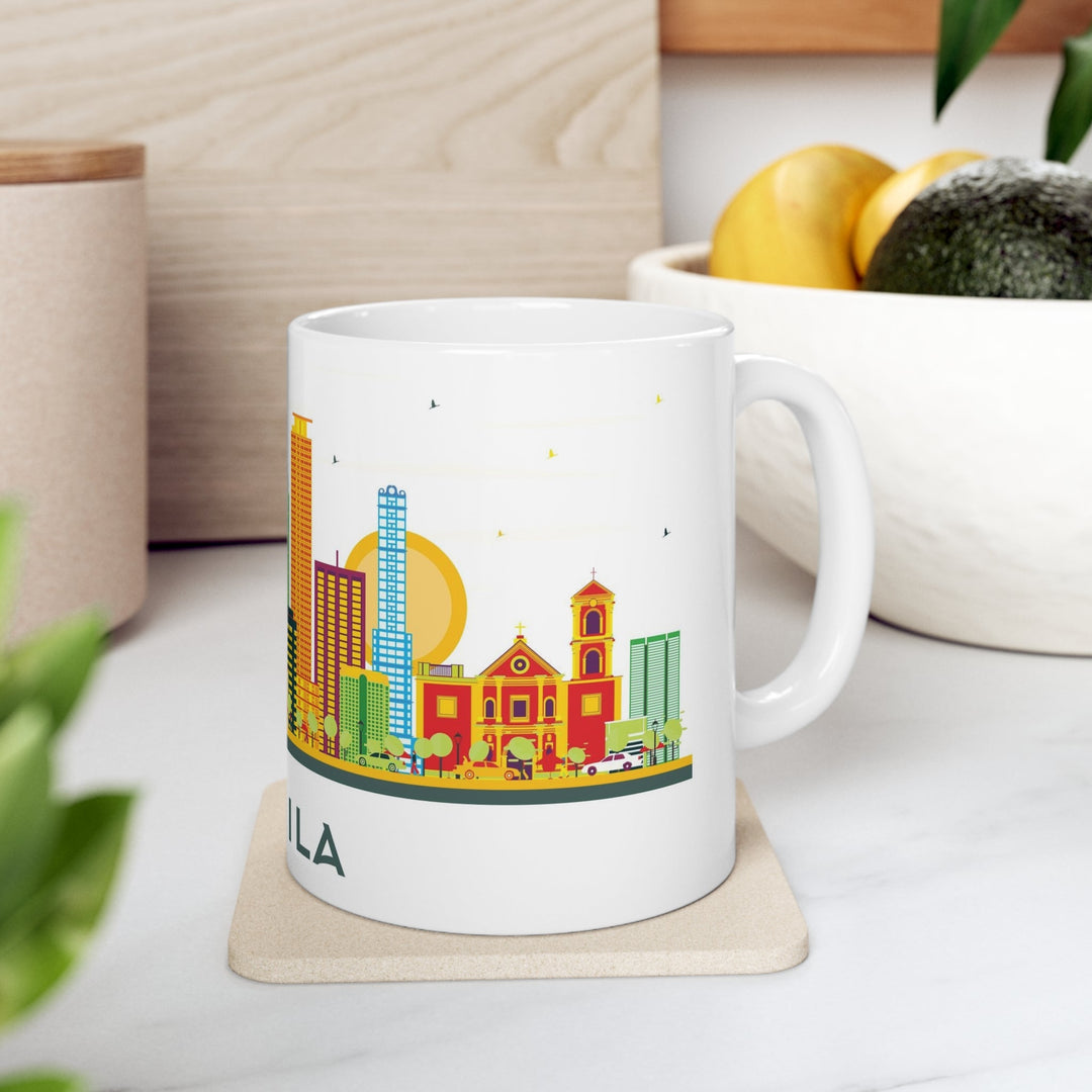 Manila Philippines Coffee Mug - Ezra's Clothing - Mug