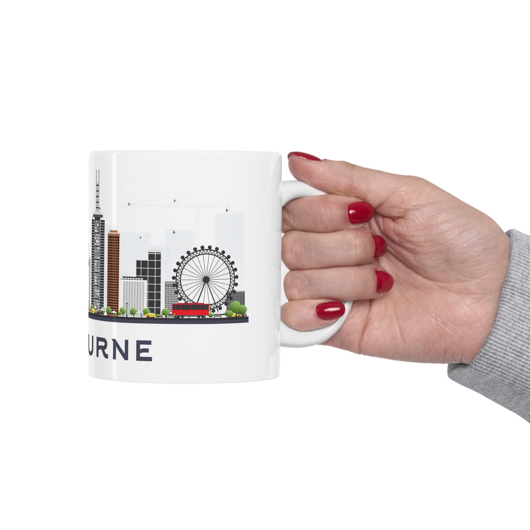 Melbourne Australia Coffee Mug - Ezra's Clothing - Mug