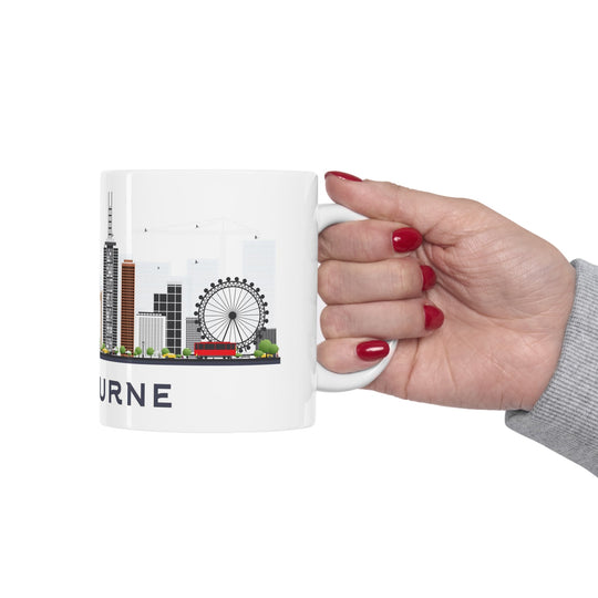 Melbourne Australia Coffee Mug - Ezra's Clothing - Mug