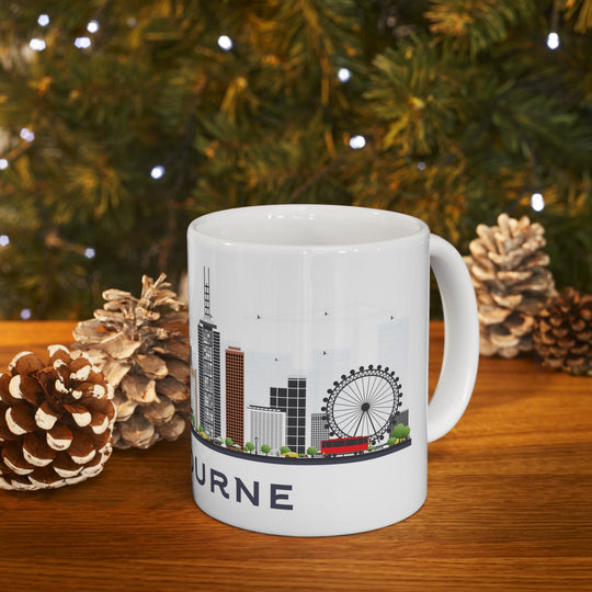 Melbourne Australia Coffee Mug - Ezra's Clothing - Mug