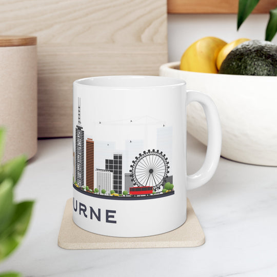 Melbourne Australia Coffee Mug - Ezra's Clothing - Mug