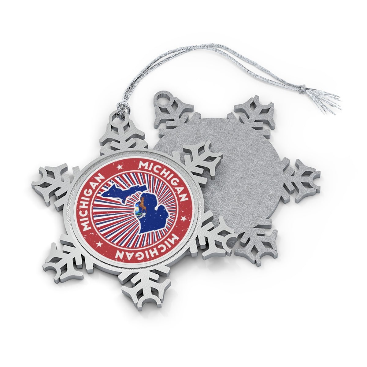 Michigan Snowflake Ornament - Ezra's Clothing - Christmas Ornament