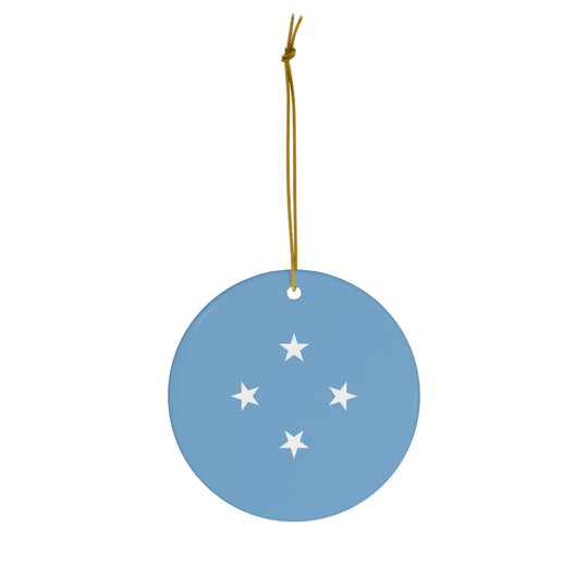 Micronesia Ceramic Ornament - Ezra's Clothing - Christmas Ornament