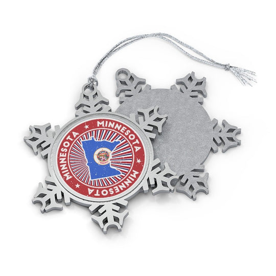Minnesota Snowflake Ornament - Ezra's Clothing - Christmas Ornament