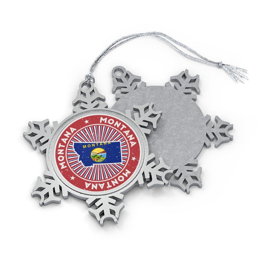 Montana Snowflake Ornament - Ezra's Clothing - Christmas Ornament
