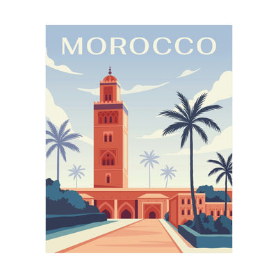 Morocco Travel Poster - Ezra's Clothing