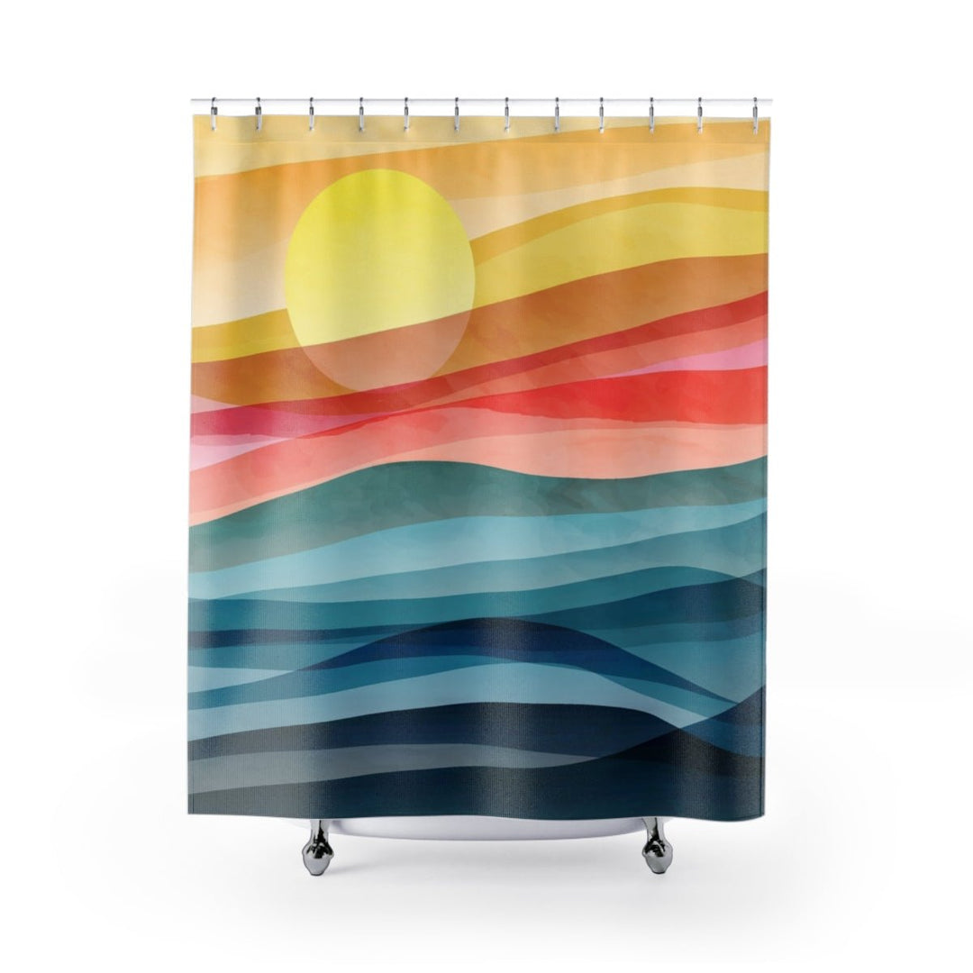 Mountain Sun Shower Curtain - Ezra's Clothing - Shower Curtains