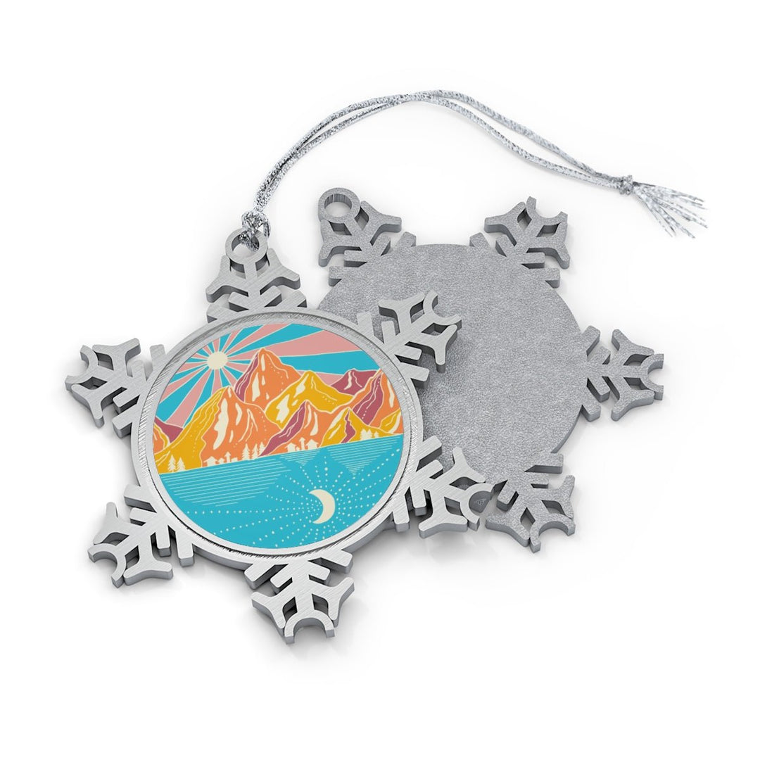 Mountain View Snowflake Ornament - Ezra's Clothing - Christmas Ornament