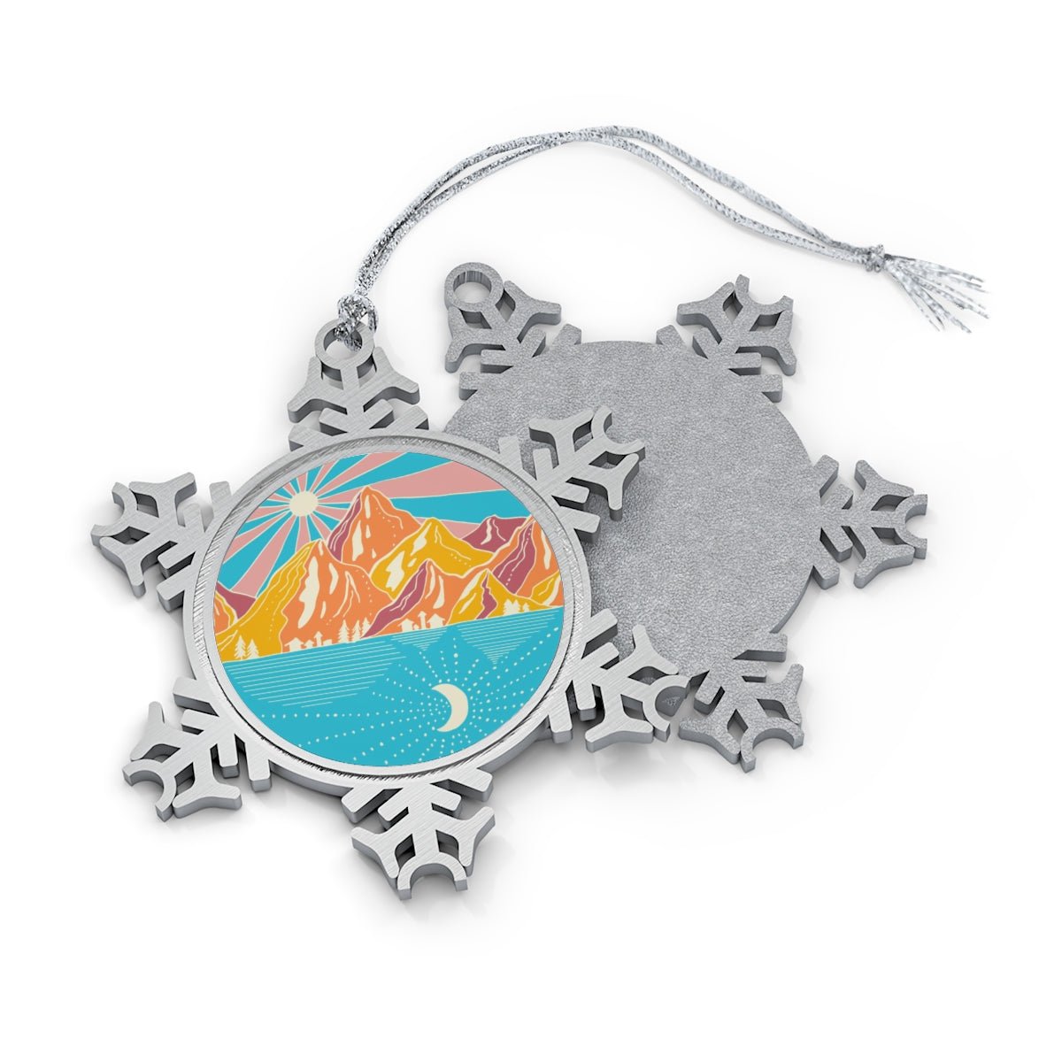 Mountain View Snowflake Ornament - Ezra's Clothing