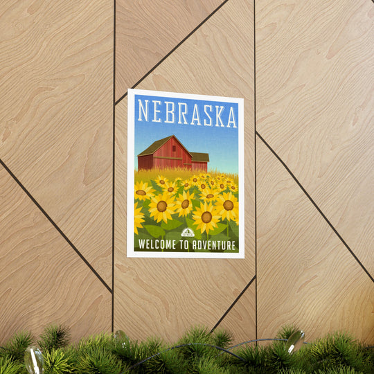 Nebraska Travel Poster - Ezra's Clothing - Poster