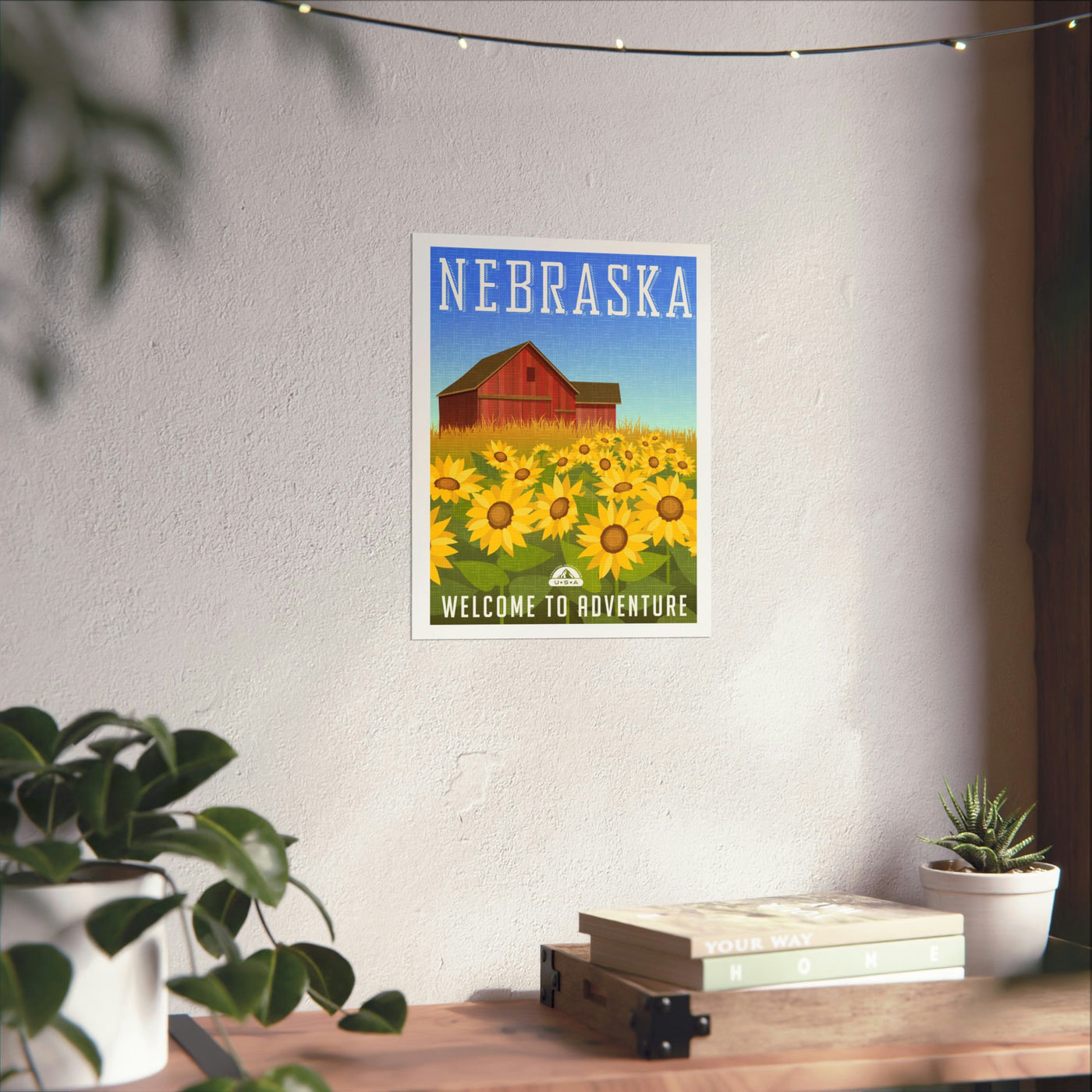 Nebraska Travel Poster - Ezra's Clothing