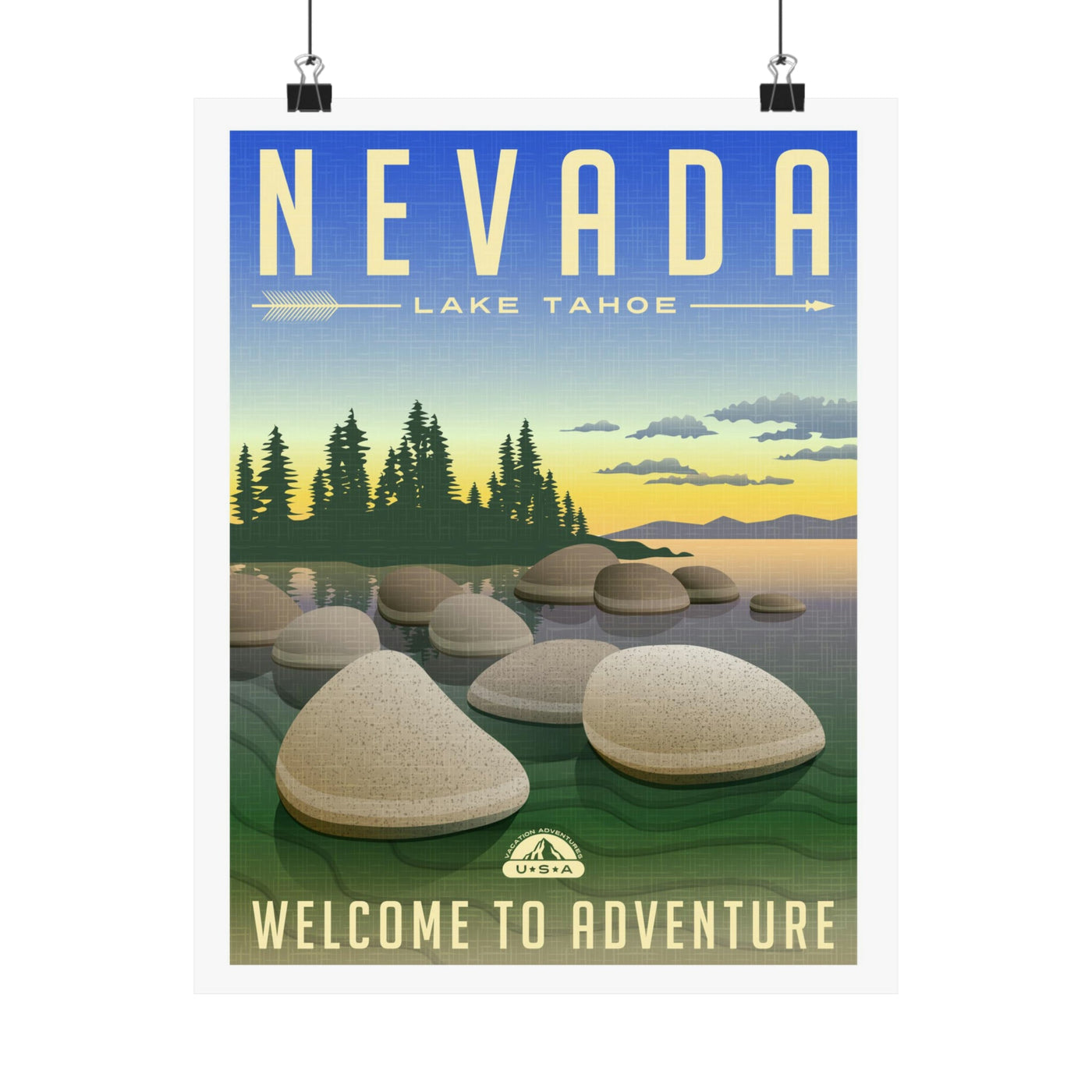 Nevada Travel Poster - Ezra's Clothing