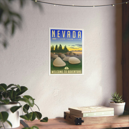 Nevada Travel Poster - Ezra's Clothing - Poster