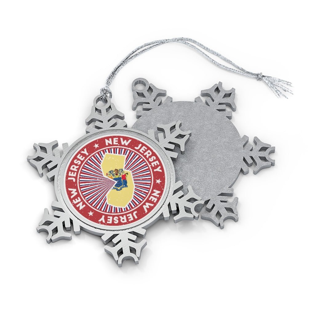 New Jersey Snowflake Ornament - Ezra's Clothing