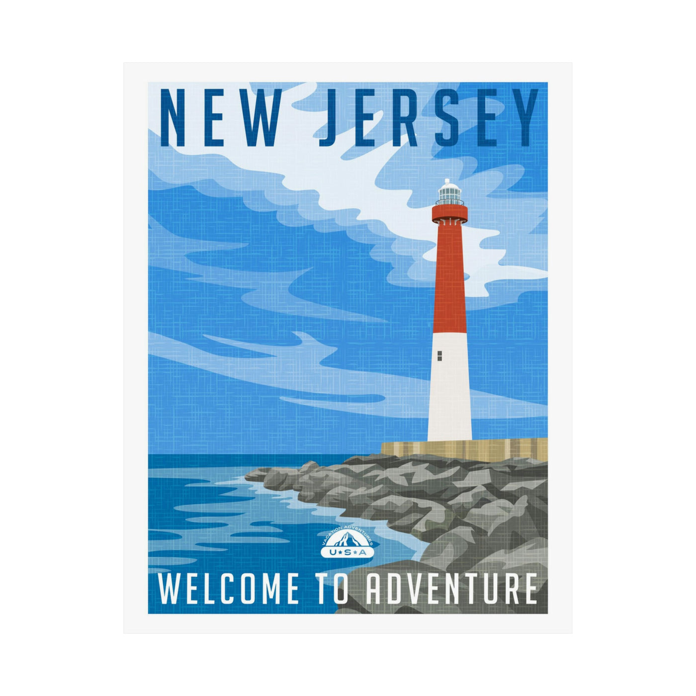 New Jersey Travel Poster - Ezra's Clothing