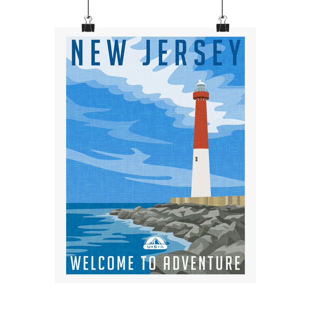 New Jersey Travel Poster - Ezra's Clothing - Poster