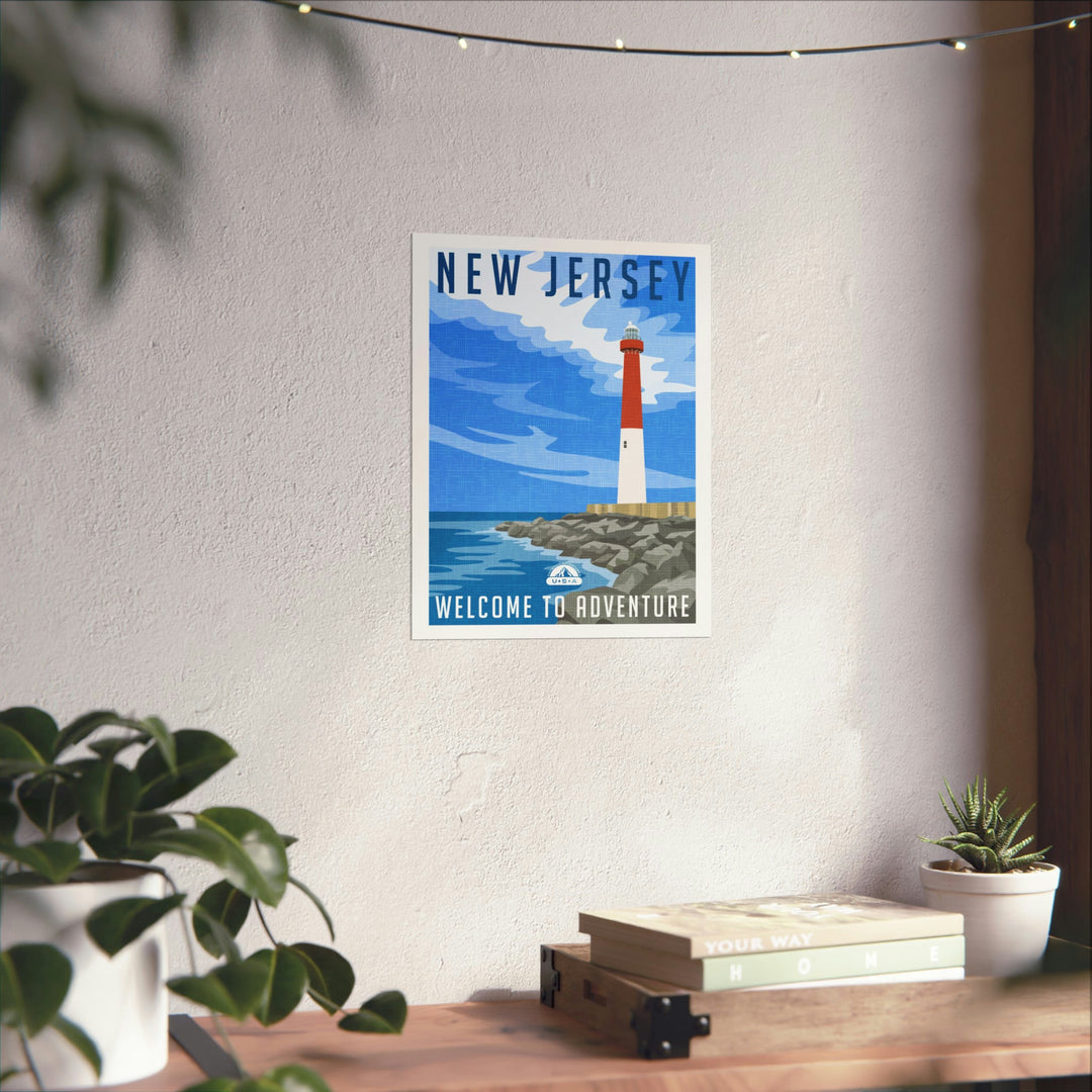 New Jersey Travel Poster - Ezra's Clothing - Poster