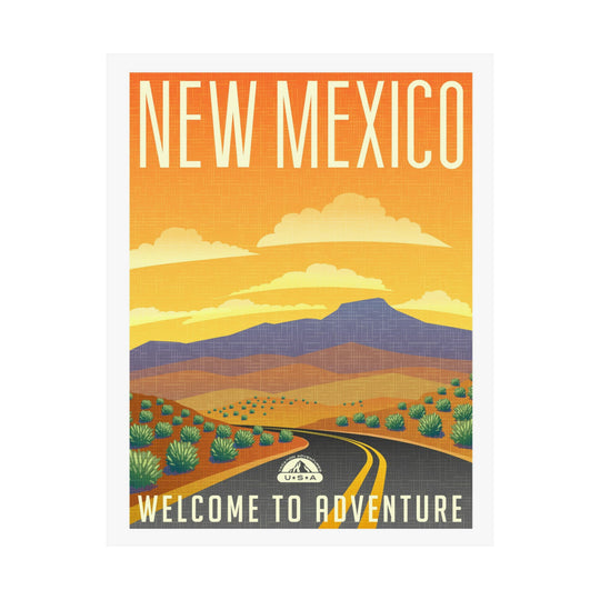 New Mexico Travel Poster - Ezra's Clothing - Poster