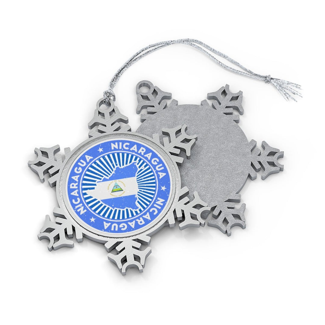 Nicaragua Snowflake Ornament - Ezra's Clothing - Christmas Ornament