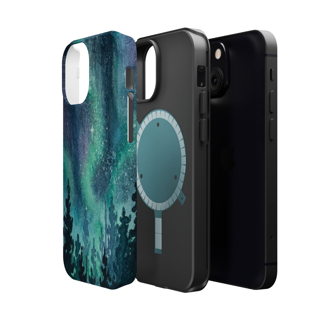 Northern Lights Case - Magnetic Back - Ezra's Clothing - Phone Case