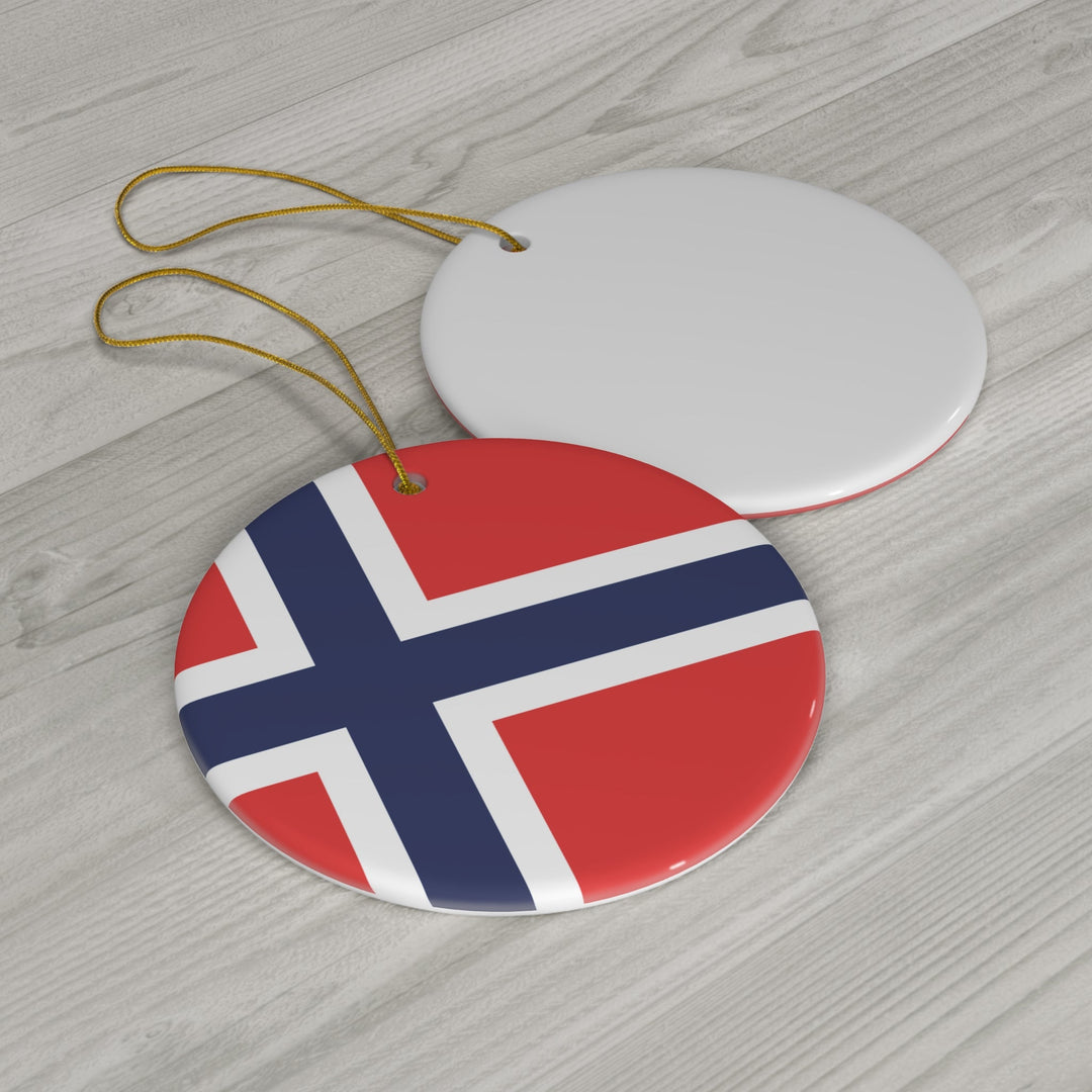 Norway Ceramic Ornament - Ezra's Clothing - Christmas Ornament