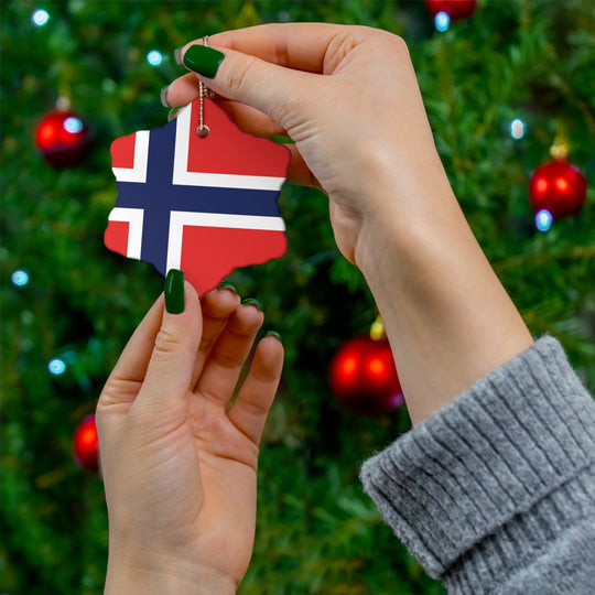 Norway Ceramic Ornament - Ezra's Clothing - Christmas Ornament