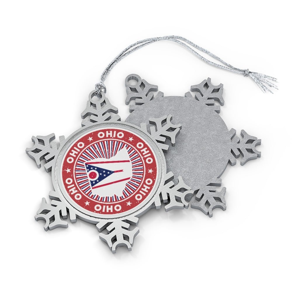 Ohio Snowflake Ornament - Ezra's Clothing - Christmas Ornament