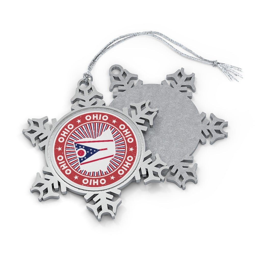 Ohio Snowflake Ornament - Ezra's Clothing