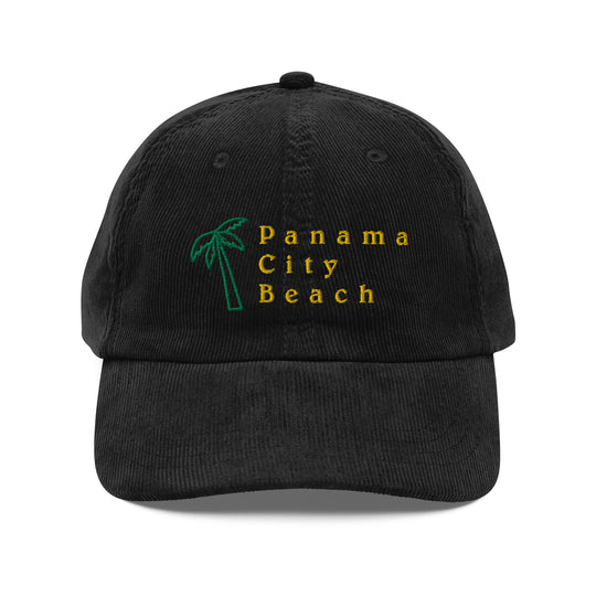 Panama City Beach Vintage Corduroy Cap - Ezra's Clothing - Hats