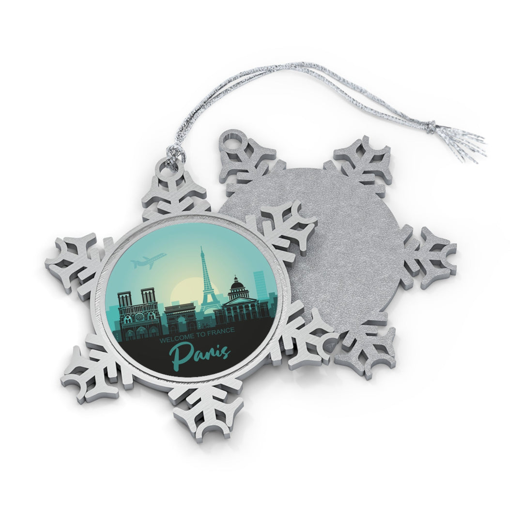 Paris Snowflake Ornament - Ezra's Clothing - Christmas Ornament