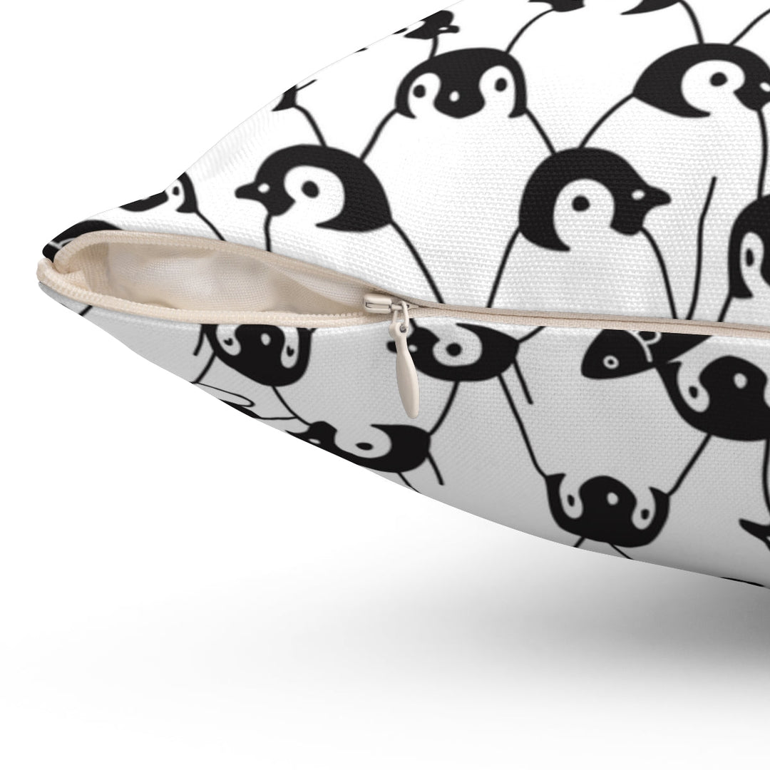 Penguin Pattern Throw Pillow - Ezra's Clothing - Pillows