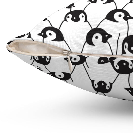 Penguin Pattern Throw Pillow - Ezra's Clothing