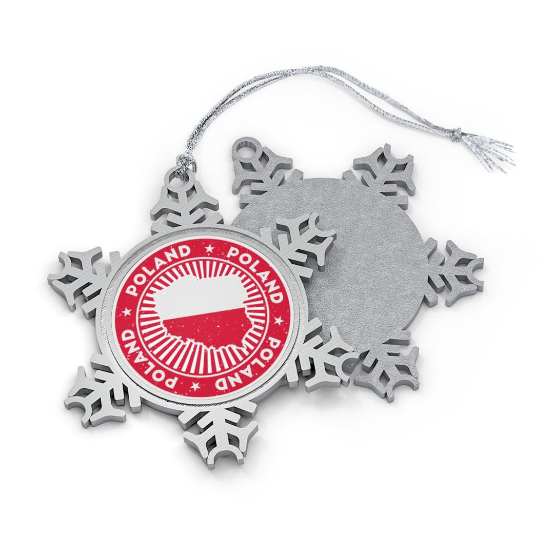 Poland Snowflake Ornament - Ezra's Clothing - Christmas Ornament