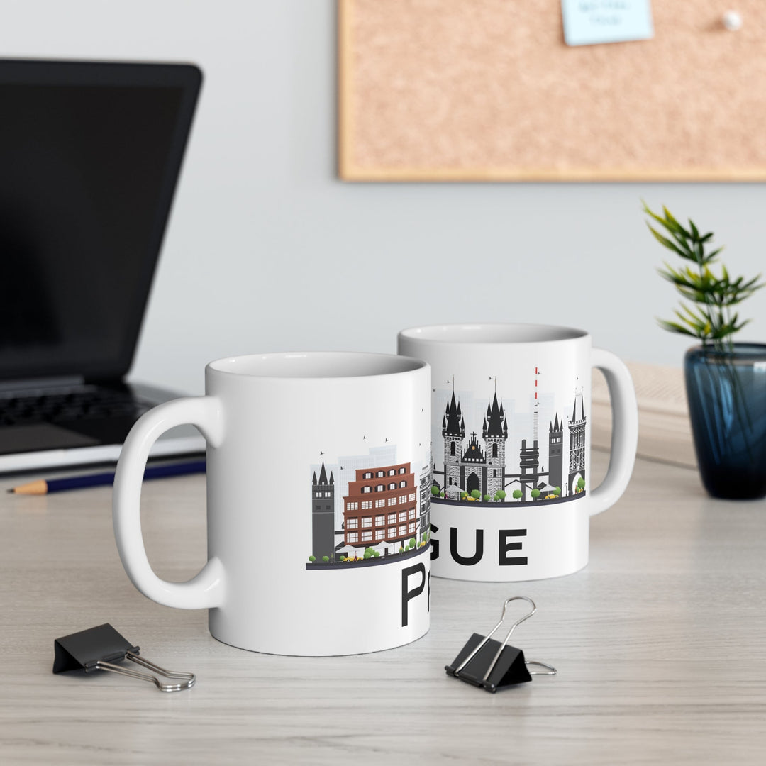 Prague Czech Republic Coffee Mug - Ezra's Clothing - Mug