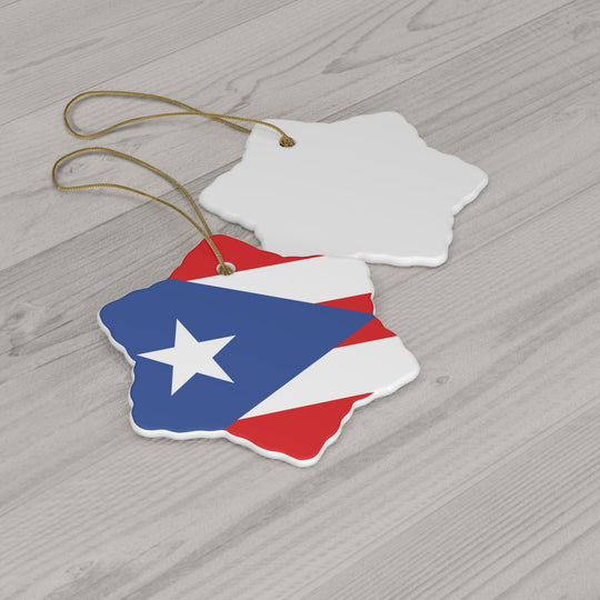 Puerto Rico Ceramic Ornament - Ezra's Clothing - Christmas Ornament