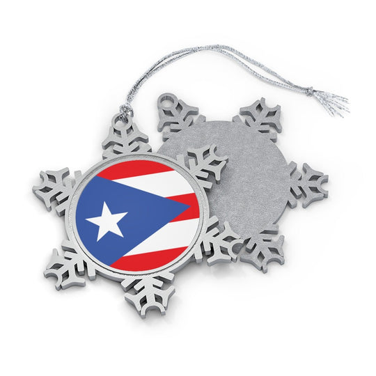 Puerto Rico Snowflake Ornament - Ezra's Clothing - Christmas Ornament