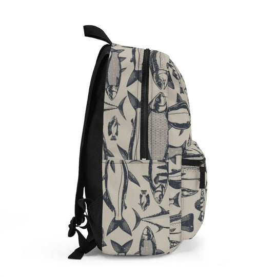 Retro Fish Pattern Backpack - Ezra's Clothing - Bags