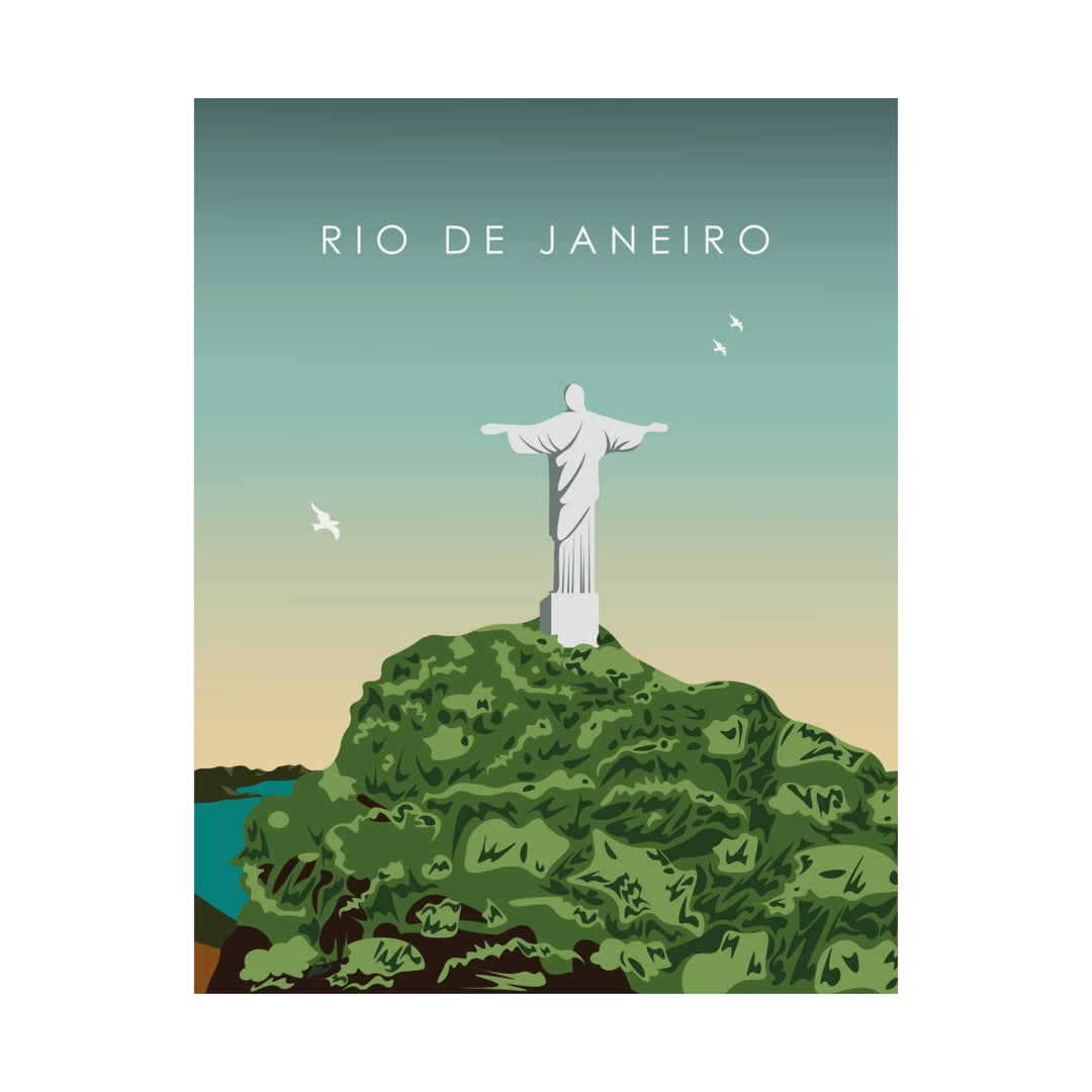 Rio de Janeiro Brazil Travel Poster - Ezra's Clothing - Poster