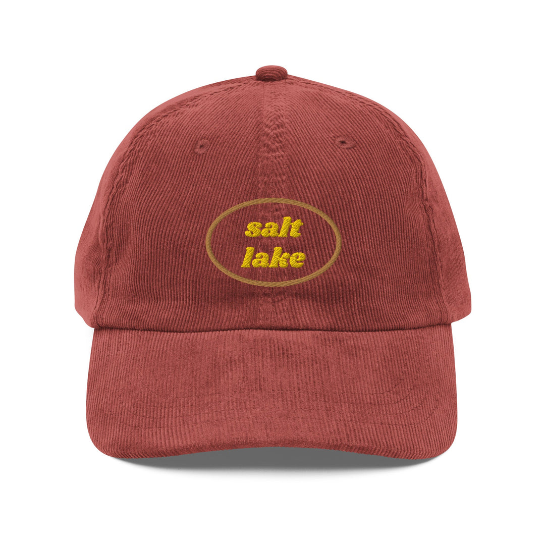 Salt Lake Vintage Corduroy Cap - Ezra's Clothing - Hats