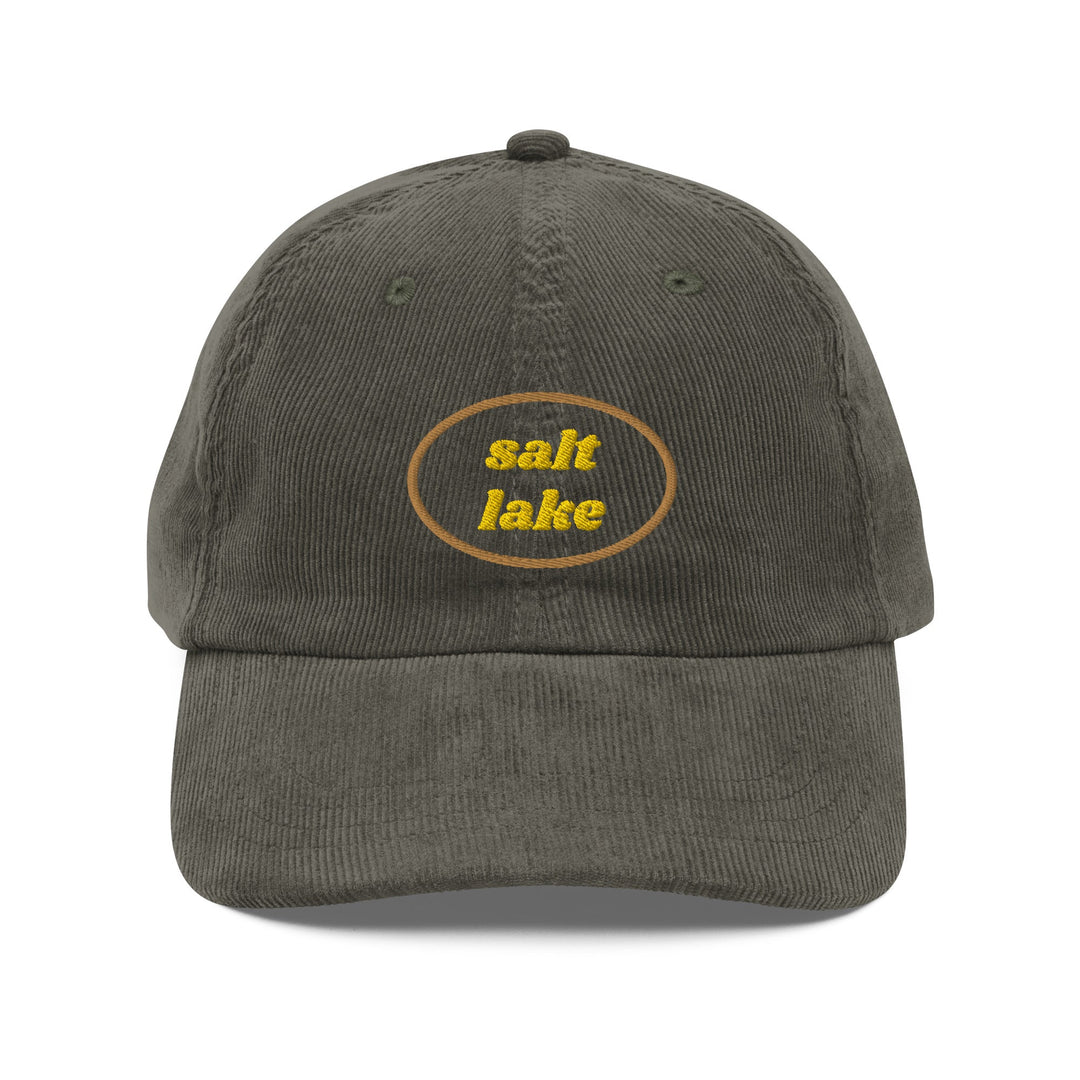 Salt Lake Vintage Corduroy Cap - Ezra's Clothing - Hats