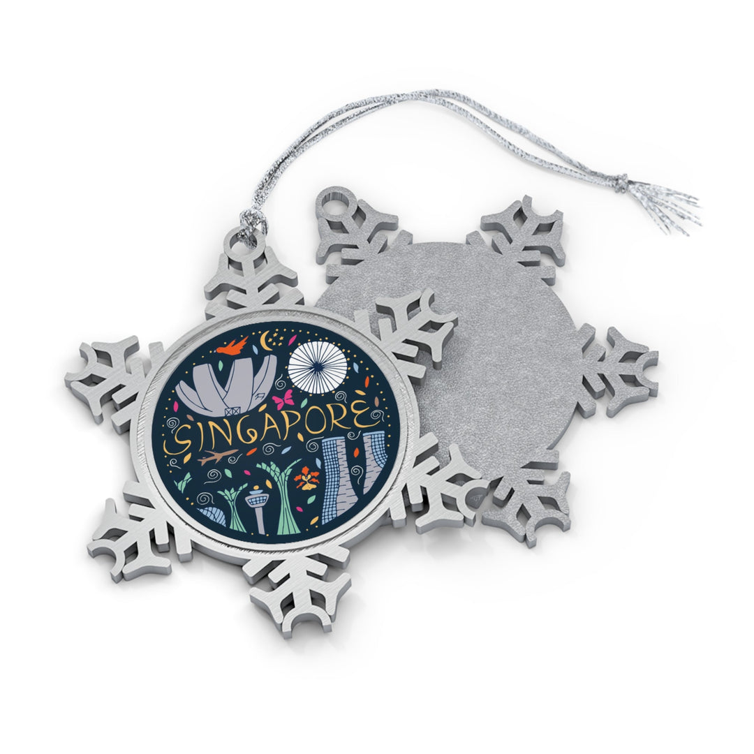 Singapore Snowflake Ornament - Ezra's Clothing - Christmas Ornament