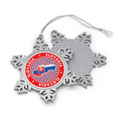 Slovakia Snowflake Ornament - Ezra's Clothing